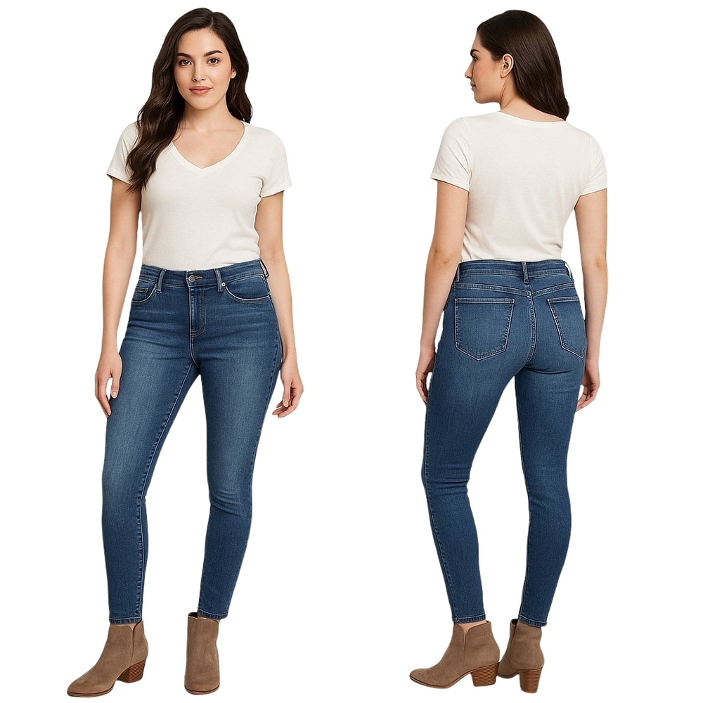 DEMOCRACY Skinny Jeans Women 16 Blue Absolution Stretch Denim